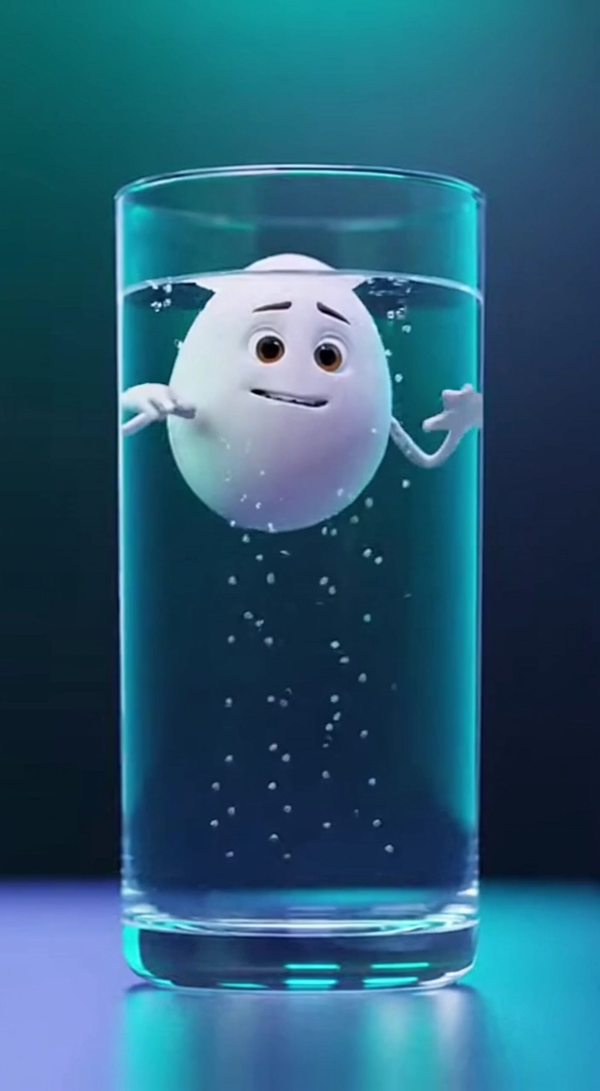 Playful Pixar-Style Egg Character with Bold Eyes and Cheeky Grin Talks About Its Purpose