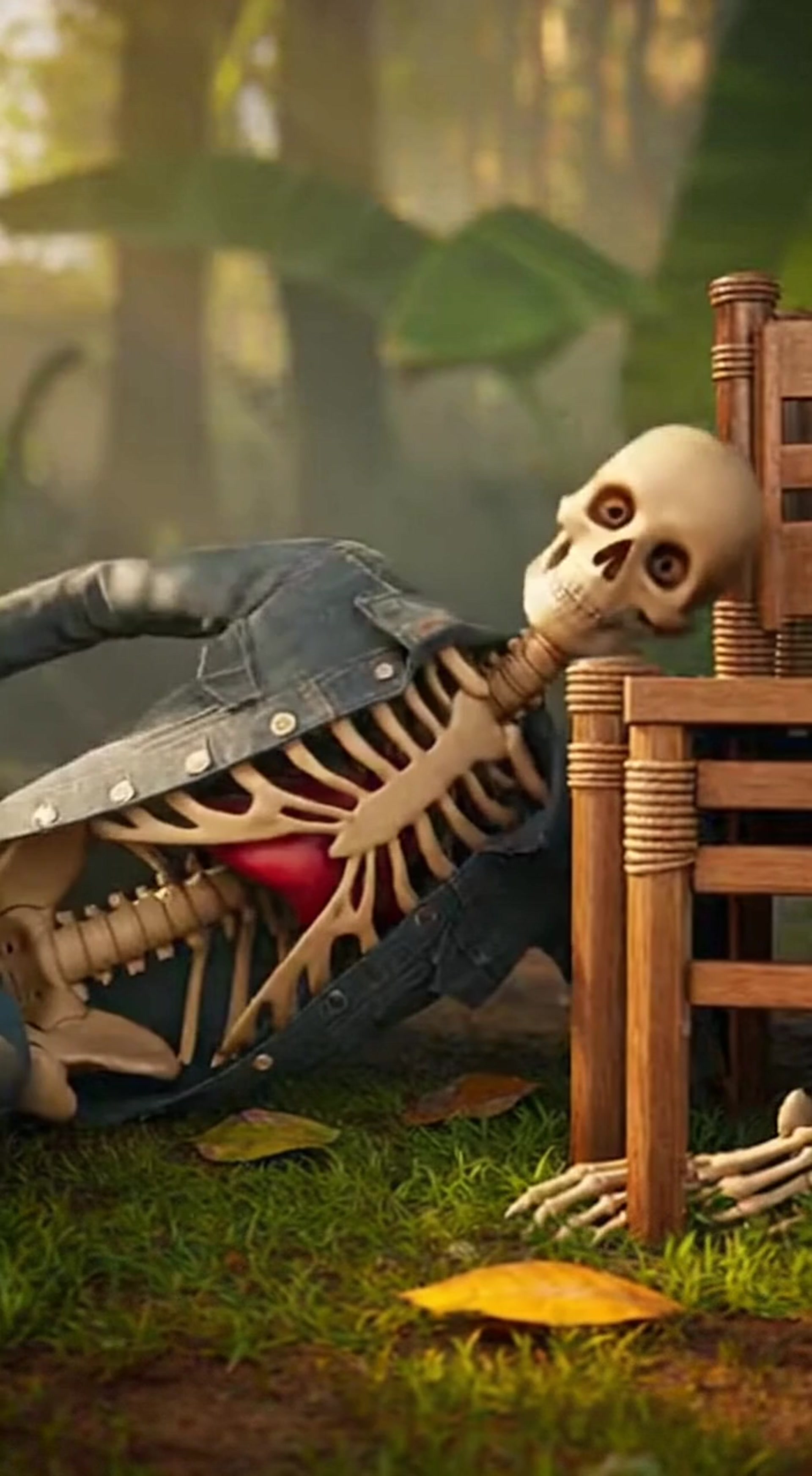 What If Absurd Scenarios Happened to a Skeleton Character Explored